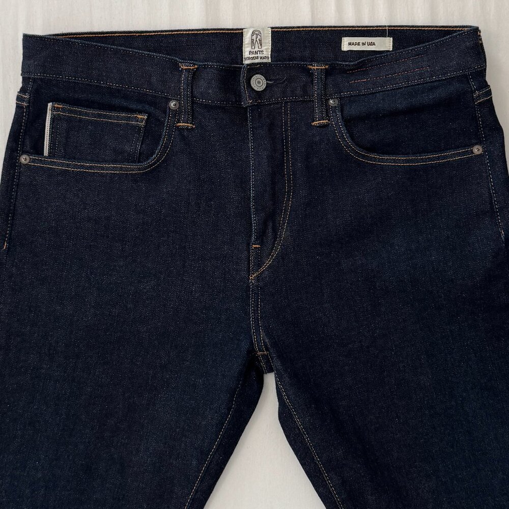 Hiroshi Kato Men's The Scissors Slim Tapered 10.5-Ounce Stretch Selvedge Jeans